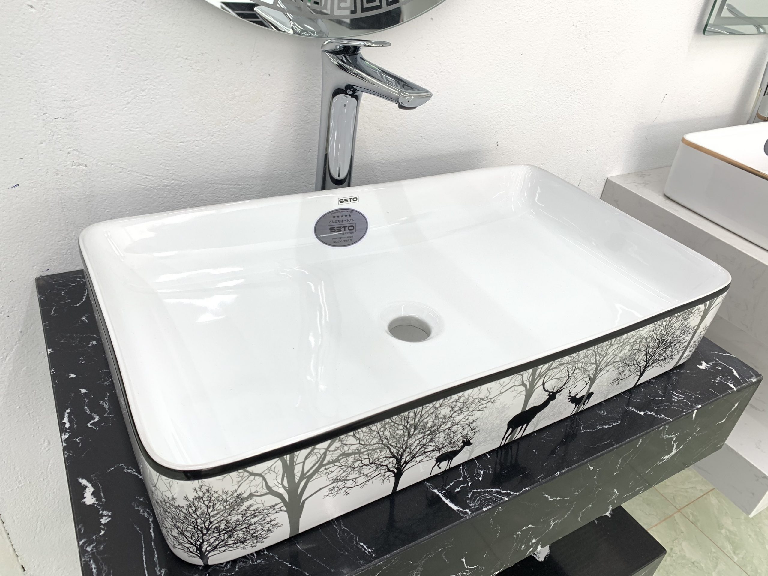 Chậu Lavabo đặt bàn cao cấp SETO-3242HL Chậu Lavabo Đặt Bàn Cao Cấp Seto-3242Hl