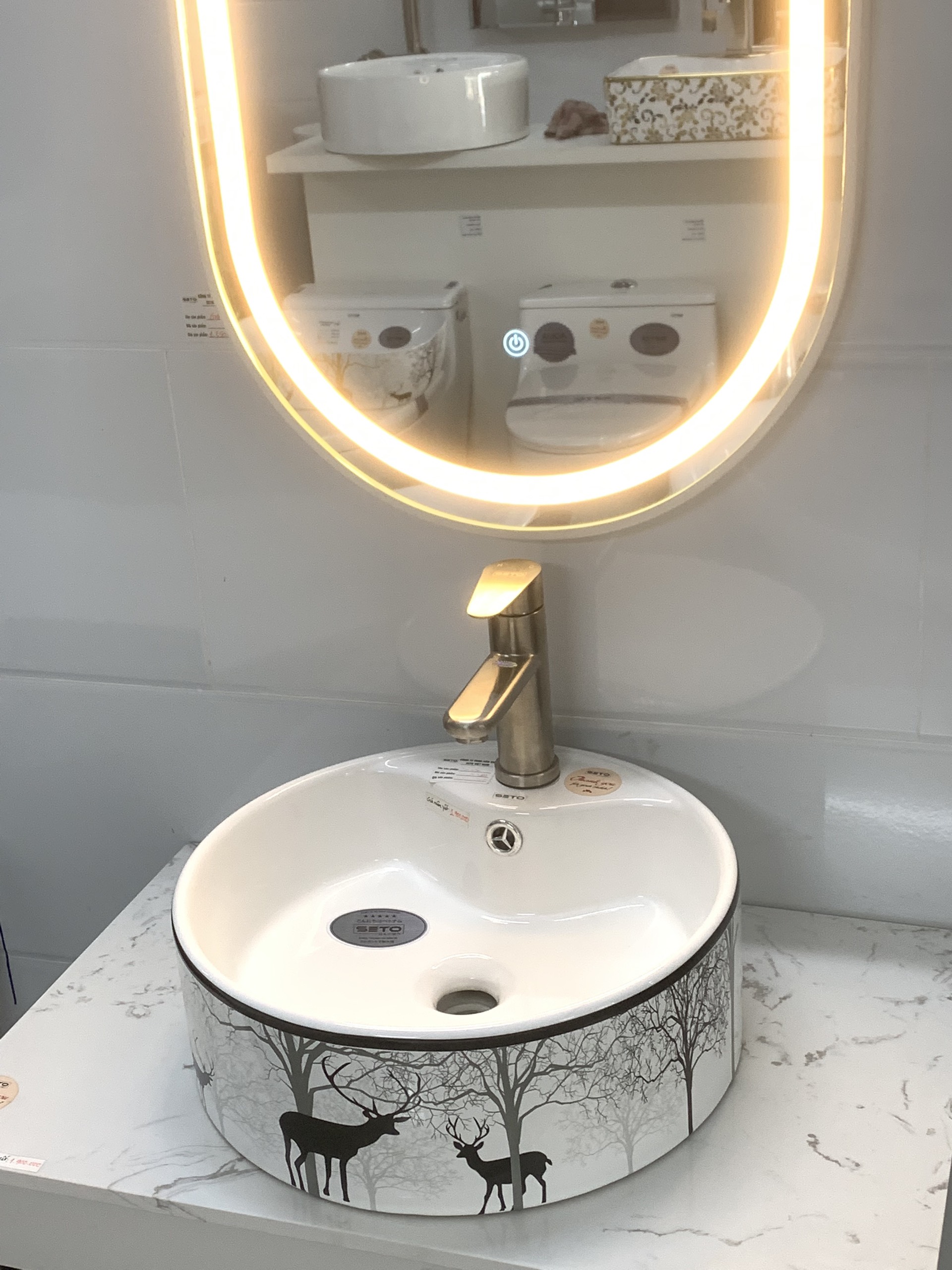 Chậu Lavabo đặt bàn cao cấp SETO-3203HL Chậu Lavabo Đặt Bàn Cao Cấp Seto-3203Hl - Ảnh 2