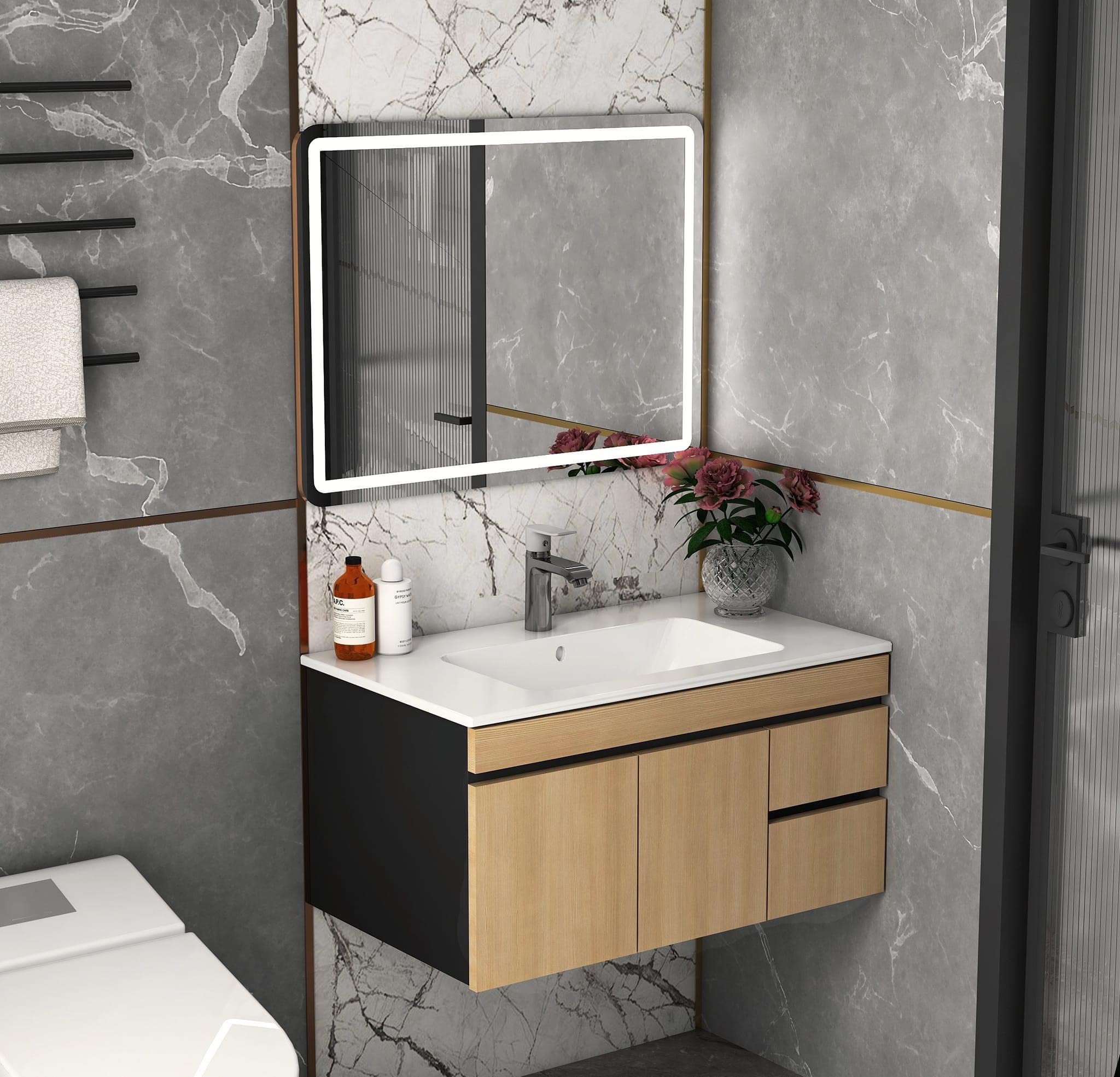 Bộ tủ lavabo cao cấp ST-PVC2381G Bộ Tủ Lavabo Cao Cấp St-Pvc2381G