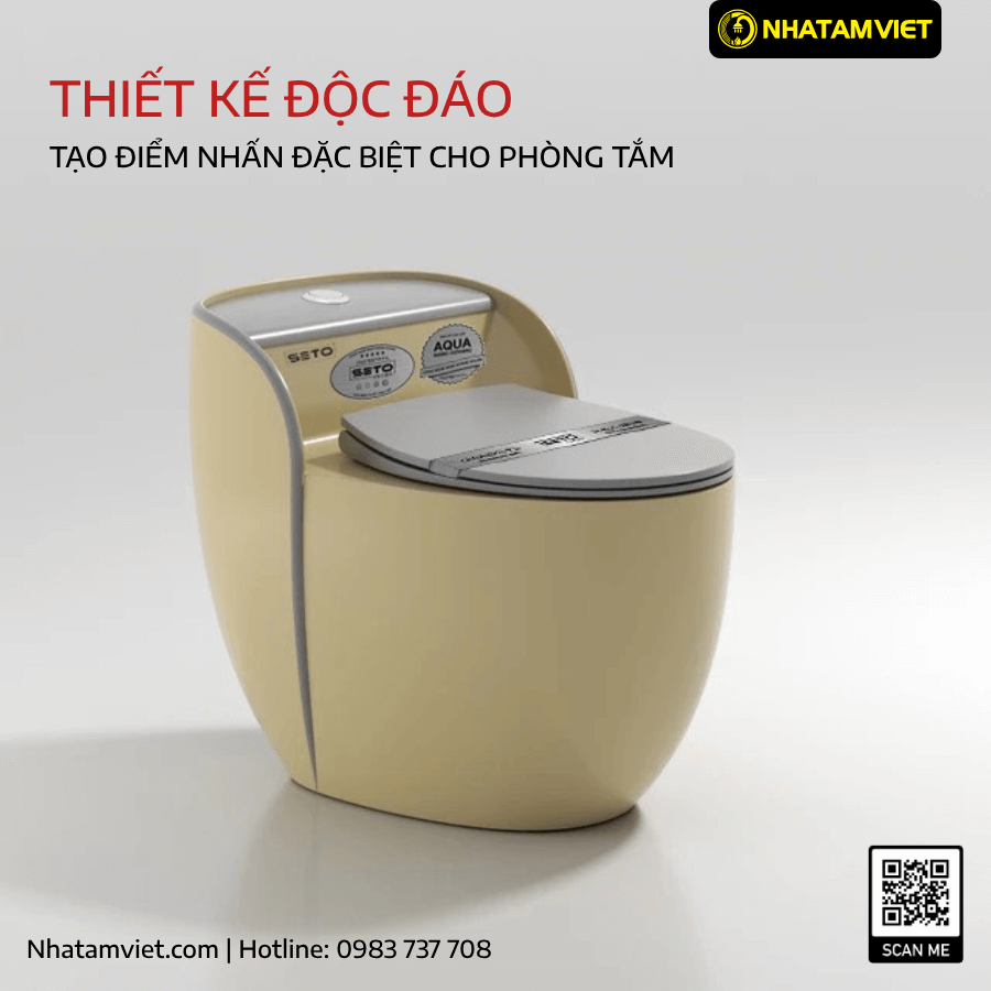 Bàn cầu trứng liền khối SETO-10022 Bàn Cầu Trứng Liền Khối Seto-10022