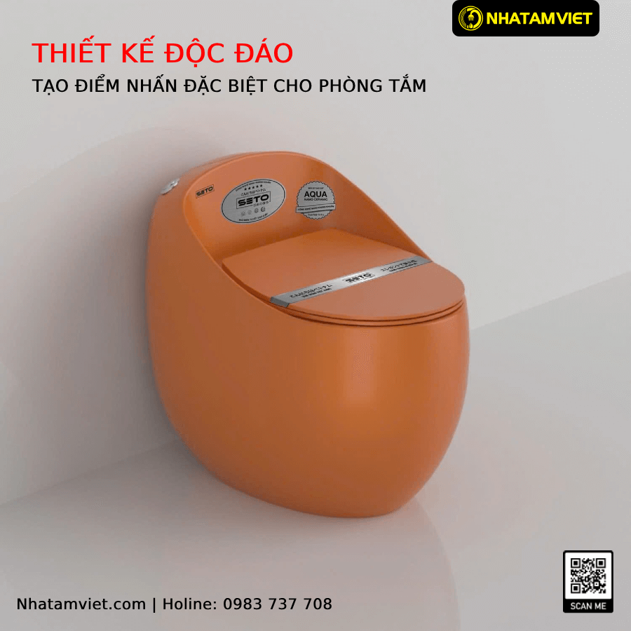 Bàn cầu trứng liền khối SETO-1S1 Đặc Điểm Nổi Bật Của Bàn Cầu Trứng Liền Khối Seto-1S1Or