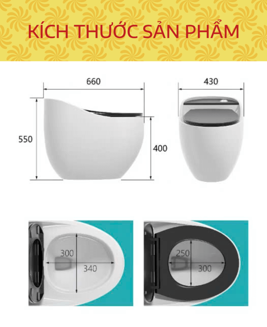 Bản Vẽ Bàn Cầu Trứng Liền Khối Seto-1S8Bg