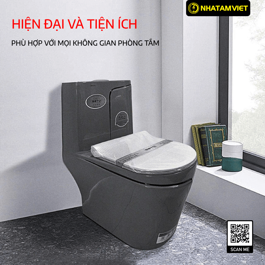 Bàn Cầu Liền Khối Cao Cấp Seto-12307Hh