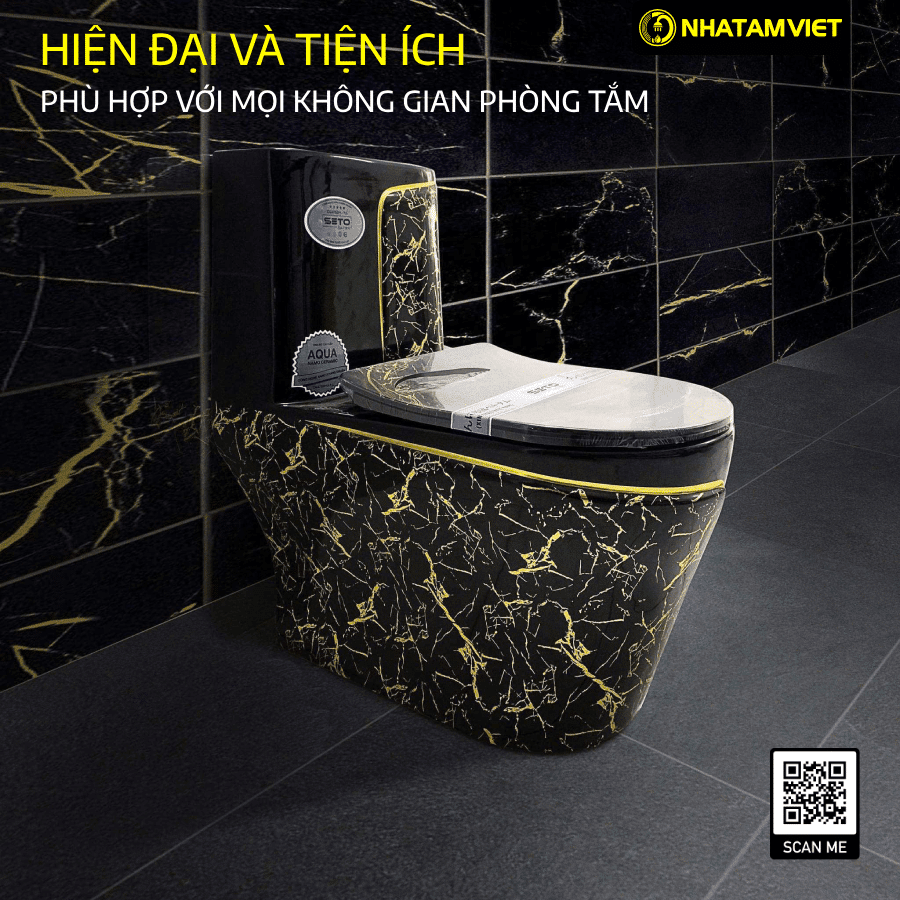 Bàn Cầu Liền Khối Cao Cấp Seto-12307Htj