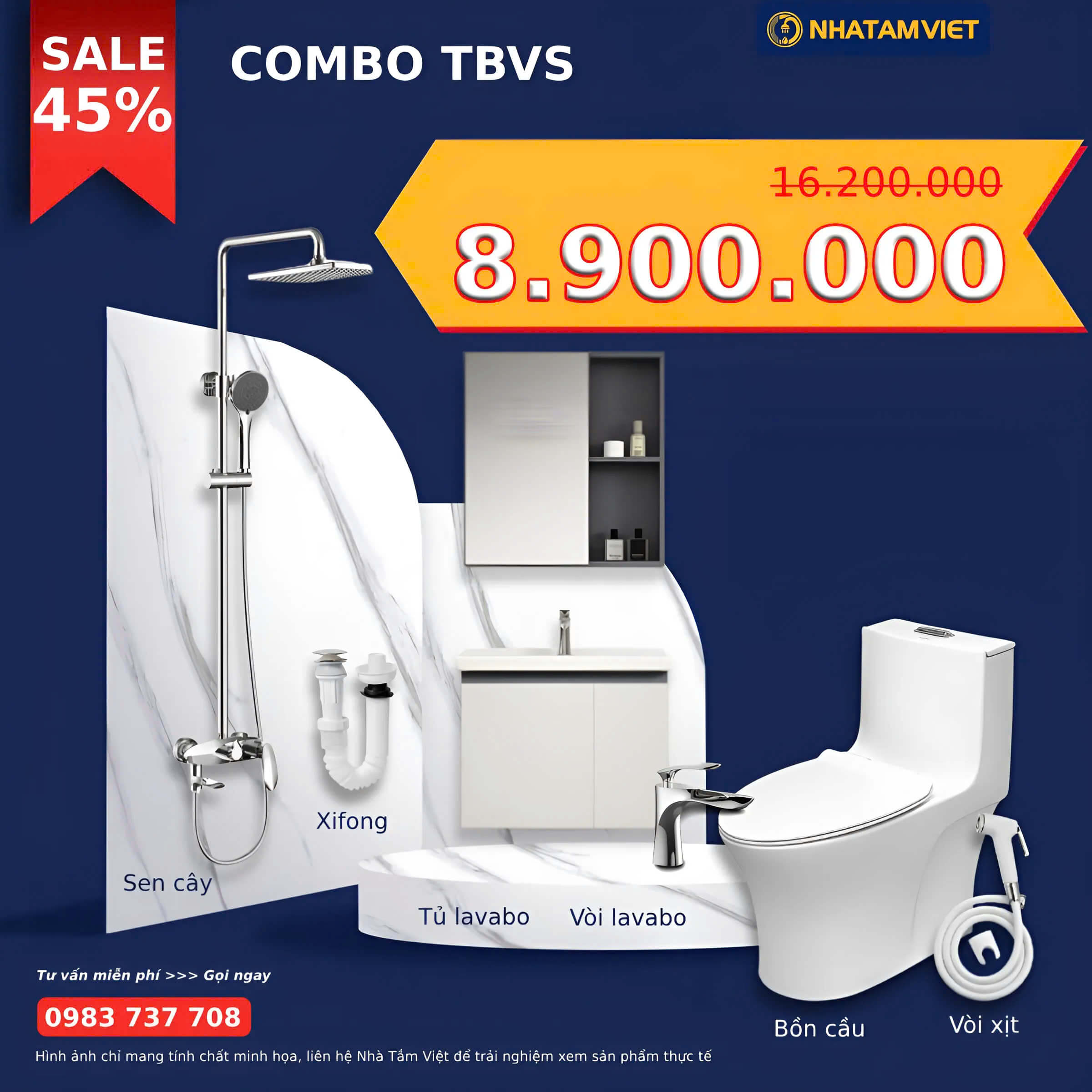 Combo thiết bị vệ sinh tiện nghi 8900k Combo Thiết Bị Vệ Sinh Tiện Nghi 8900K