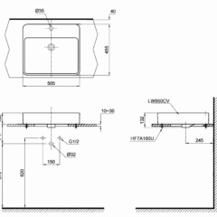 Chau Lavabo Dat Ban Toto Lt950C 4