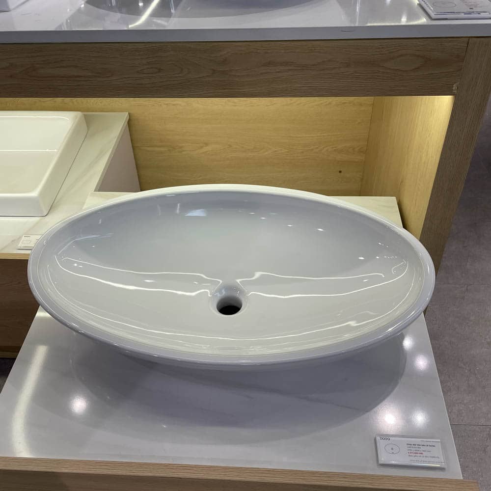 Chậu lavabo đặt bàn TOTO LW818JW/F Chậu Lavabo Đặt Bàn Toto Lw818Jw/F - Ảnh 3