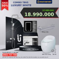 Combo Thiết Bị Vệ Sinh Luxury White 18990K