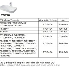 Gợi Ý Kết Hợp Vòi Chậu Và Ống Thải Với Chậu Rửa Lavabo Toto Đặt Bàn Toto Lt5716