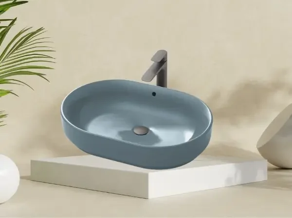 Đặc Điểm Nổi Bật Chậu Lavabo Toto Lw896Jw/F#Asb Đặt Bàn Xanh Tro - Nhà Tắm Việt