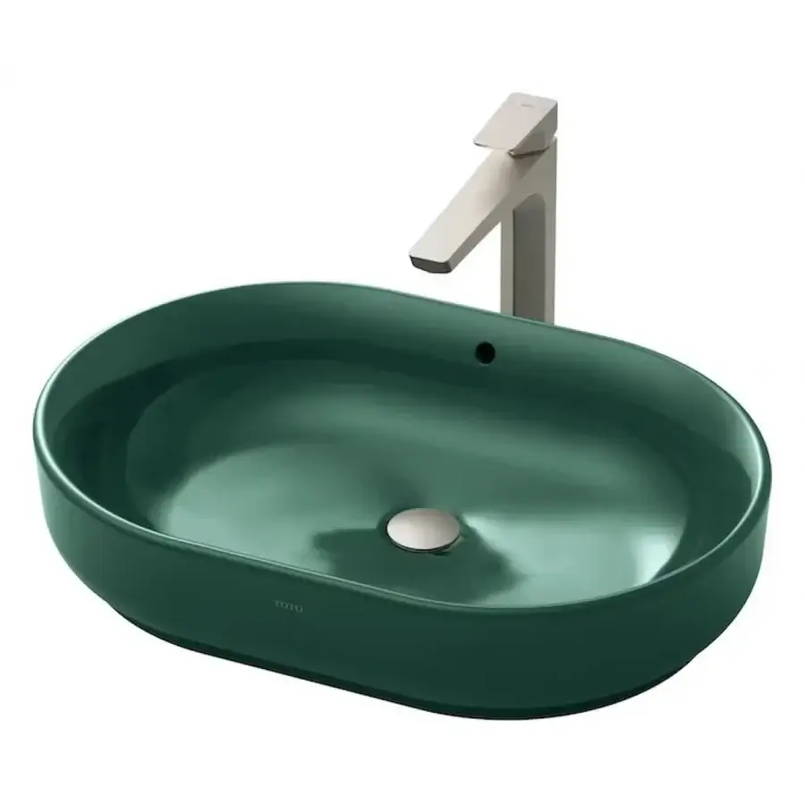 Chậu Lavabo TOTO LW896JW/F#FRG Đặt Bàn Xanh Lá Thông Tin Chậu Rửa Mặt Toto Lw896Jw/F#Frg - Nhà Tắm Việt