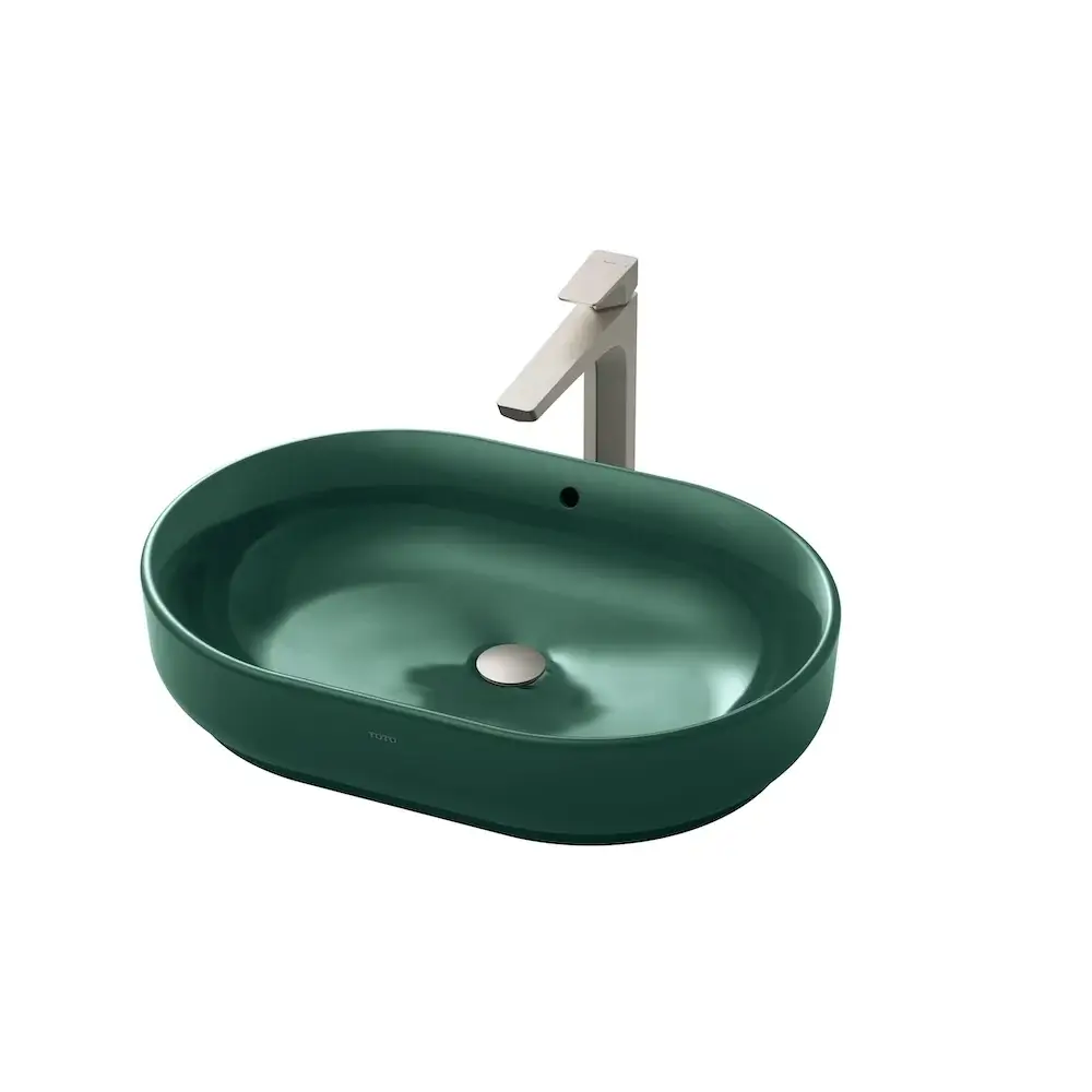 Chậu Lavabo TOTO LW896JW/F#FRG Đặt Bàn Xanh Lá Chậu Rửa Lavabo Toto Lw896Jw/F#Frg Đặt Bàn Rừng Xanh