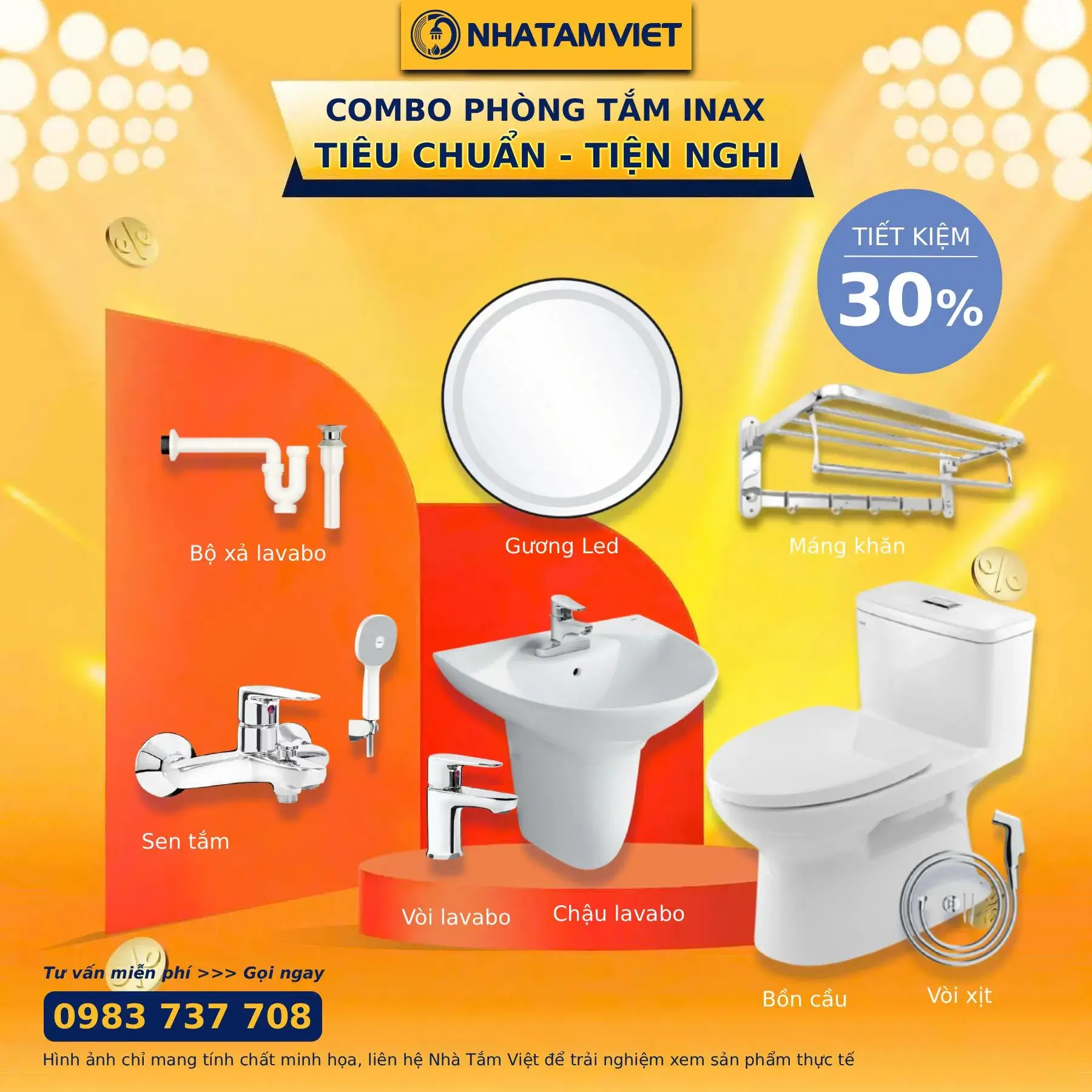 Combo thiết bị nhà tắm Inax 13790k Combo Thiết Bị Nhà Tắm Inax 13790K