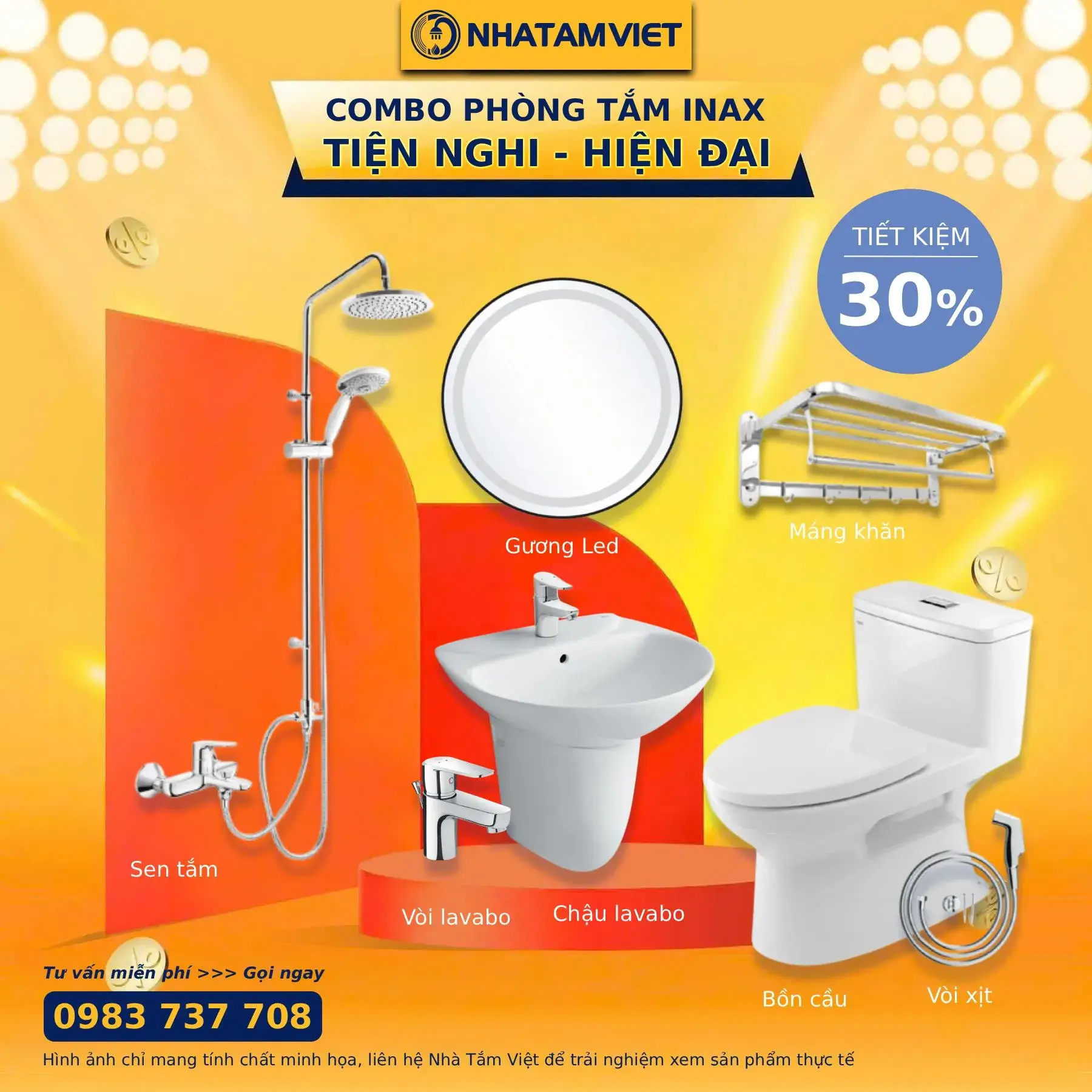 Combo thiết bị nhà tắm Inax 13790k Combo Thiết Bị Nhà Tắm Inax