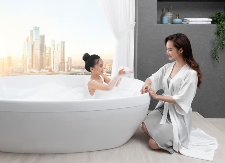 Bồn Tắm Ngâm - Nhà Tắm Việt Bồn Tắm Ngâm - Lựa Chọn Thư Giãn Cho Mọi Gia Đình