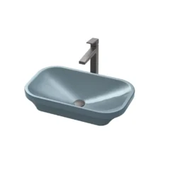 Chậu lavabo TOTO LW630JDW/F#ASB đặt bàn màu xanh tro