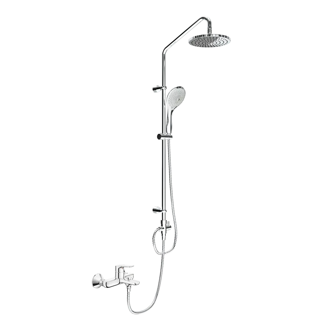 Combo thiết bị nhà tắm Inax 16490k Vòi Sen Tắm Cây Inax Bfv-1405S (Bfv1405S) Nóng Lạnh