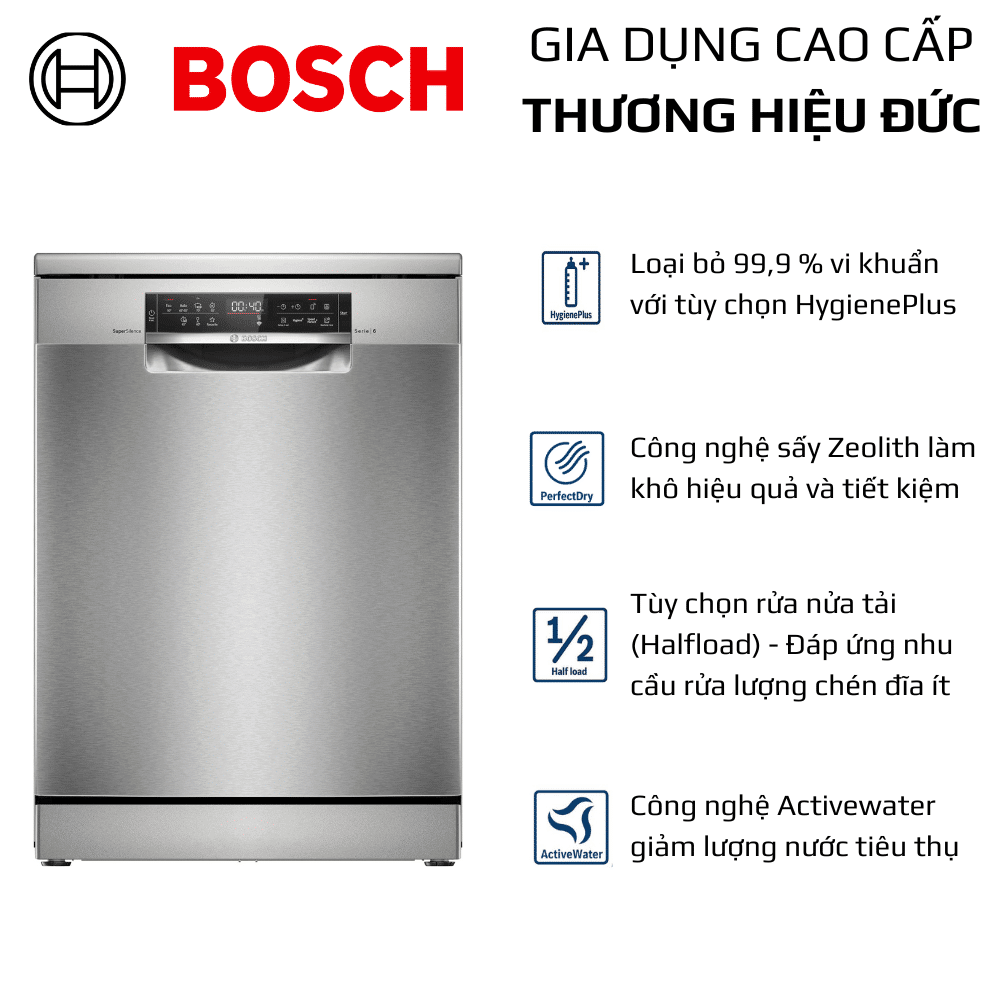 Máy rửa chén Bosch - Máy rửa bát nhập khẩu Đức 