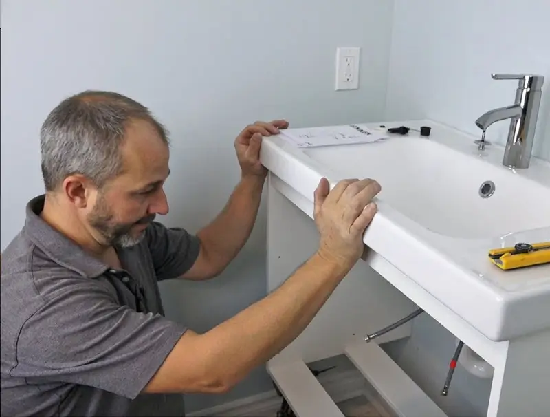 Cách lắp đặt chậu lavabo đúng kỹ thuật, không bị rỉ nước