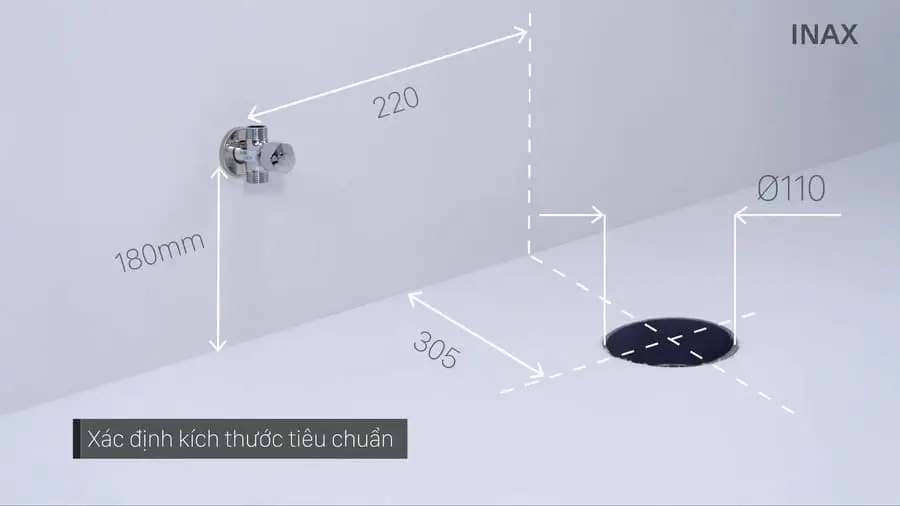 Khoảng Cách Lắp Đặt Bồn Cầu Chuẩn 300Mm