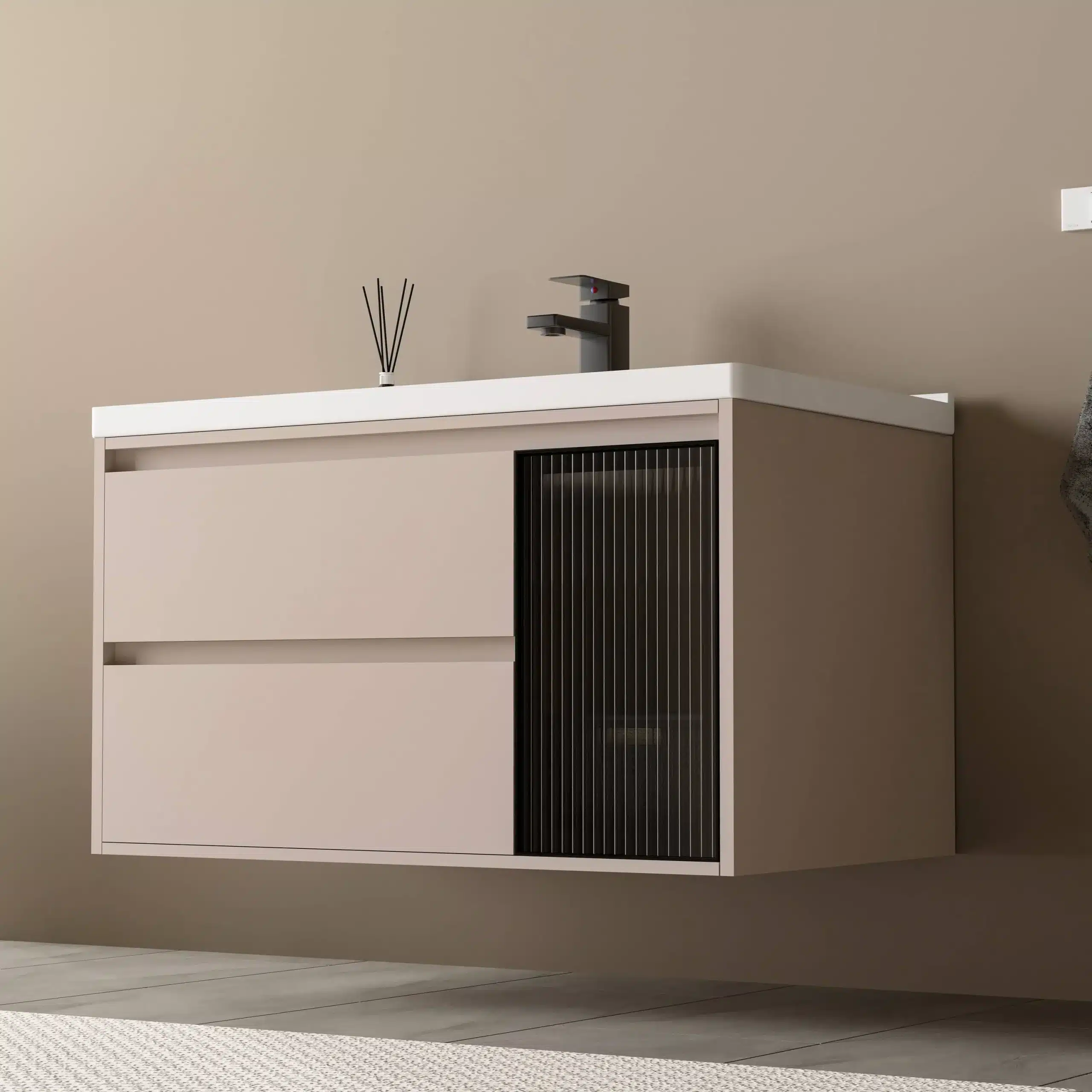 Tủ lavabo nhựa PVC cao cấp Koravi KRV-3626 Tủ Lavabo Nhựa Pvc Cao Cấp Koravi Krv-3626 - Ảnh 3