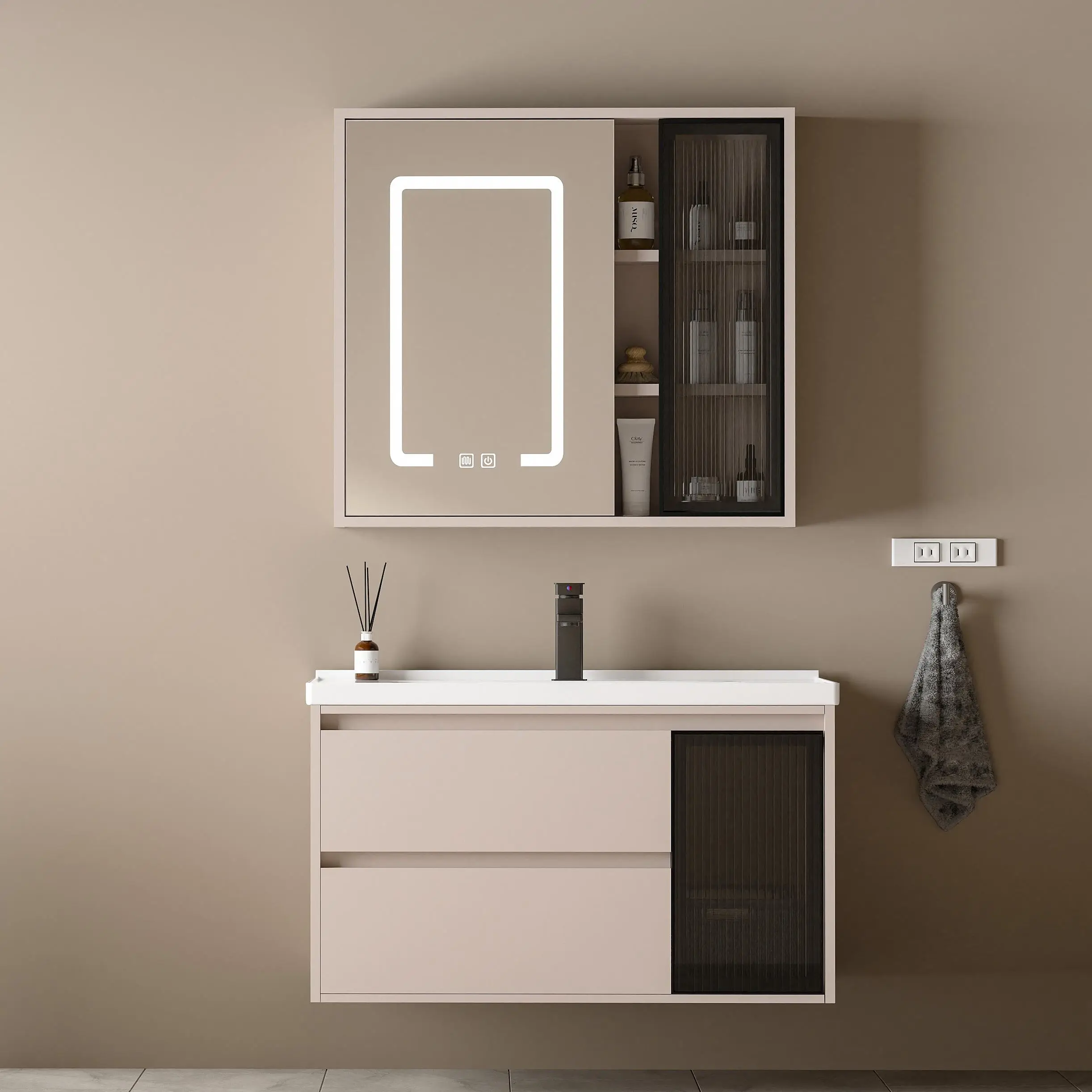 Tủ lavabo nhựa PVC cao cấp Koravi KRV-3626 Mua Tủ Lavabo Nhựa Pvc Cao Cấp Koravi Krv-3626 Chính Hãng Tại Showroom Nhà Tắm Việt